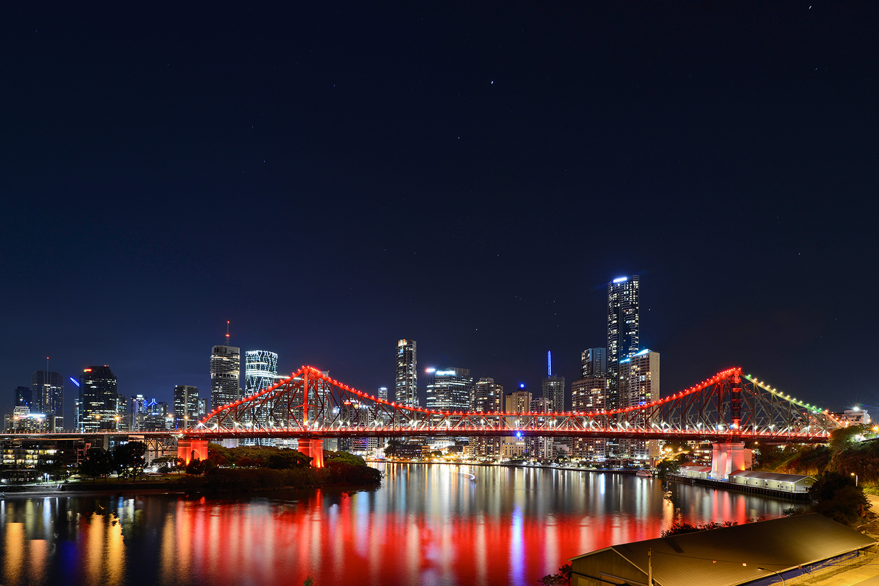 Brisbane city at night