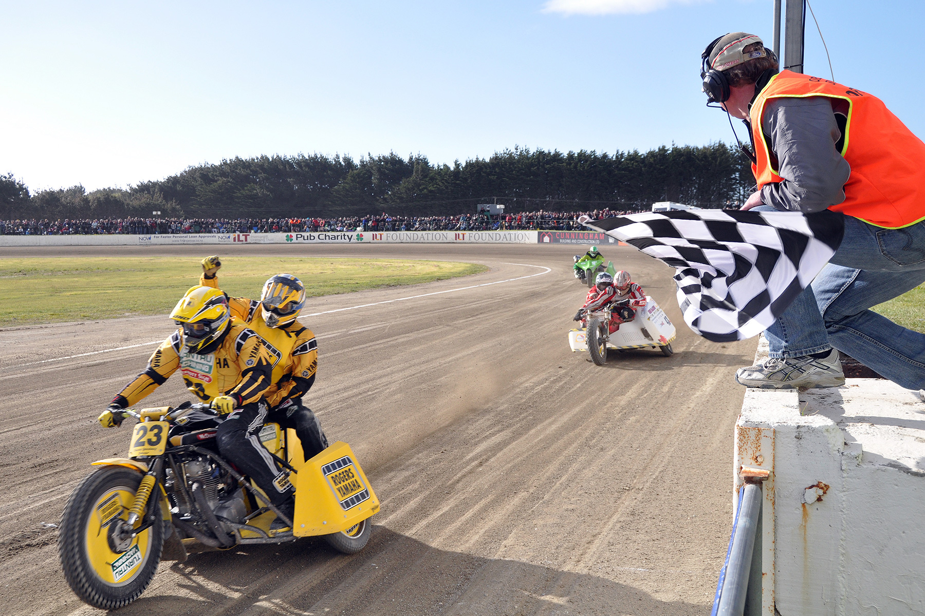 Finish flag at a race event